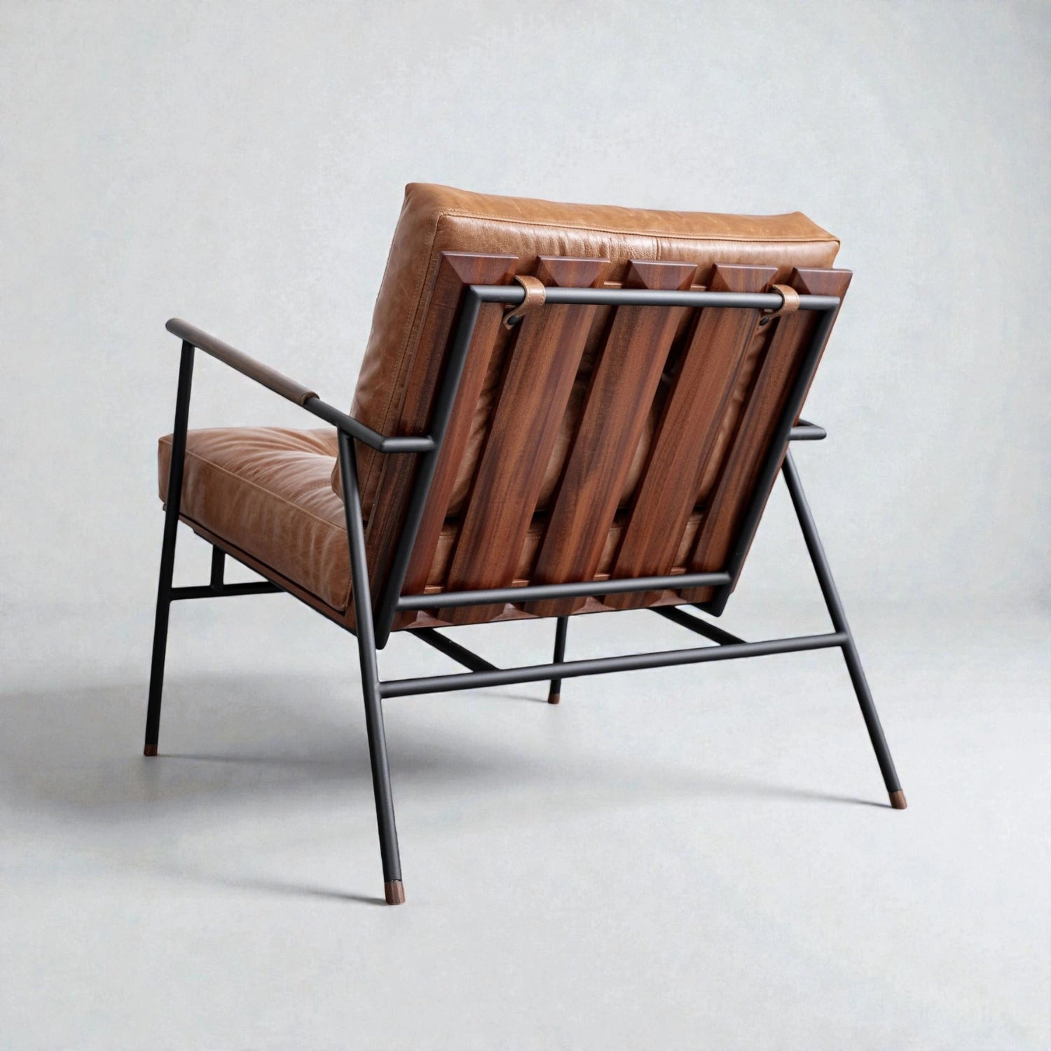 Sage Black Metal Frame & Fabric Upholstery Chair