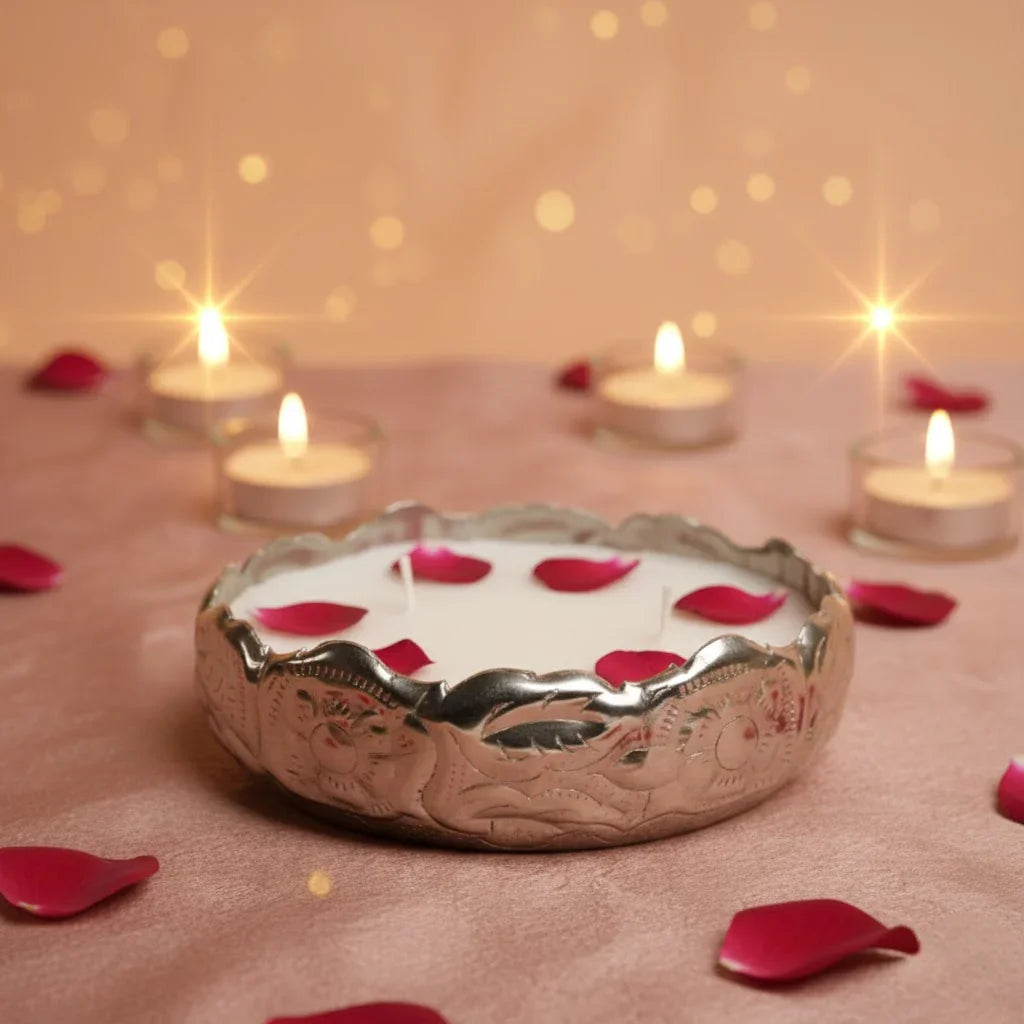 Chandi Urli Candle