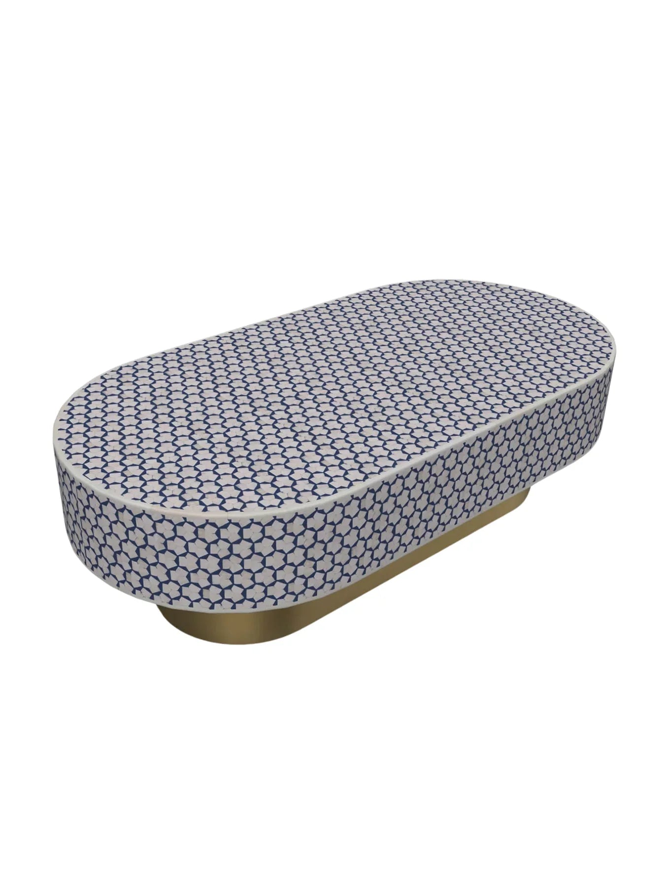 Inlay Jordan Oval Shape Coffee Table - Targua
