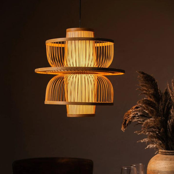 Bamboo Hanging Lampshade