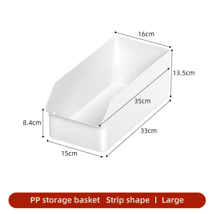 Plastic Strip Storage Basket - Set of 2