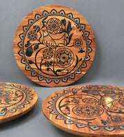 Bird On A Mandala Lazy Susan