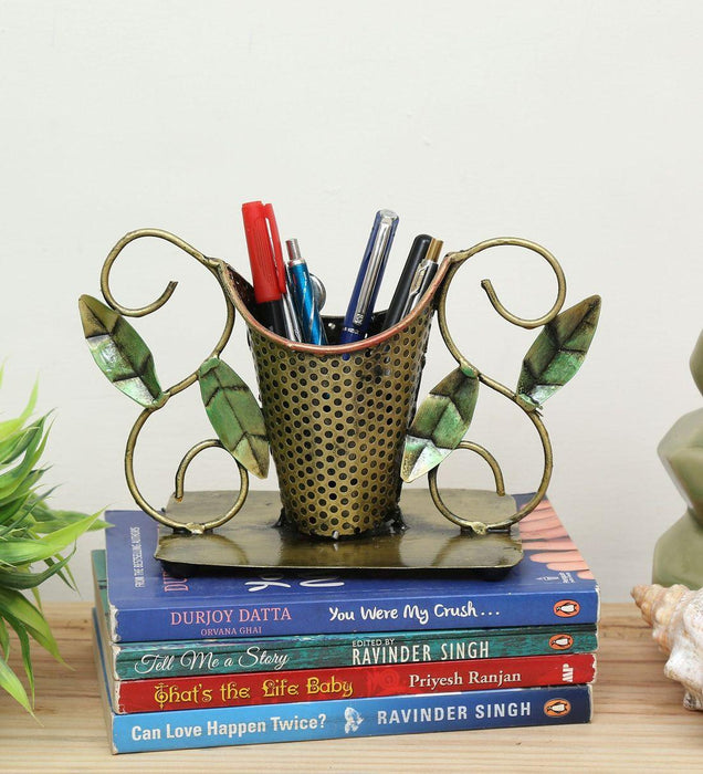 Leaf Pen Stand for Table & Desk Organizer | Pen Pencil Holder