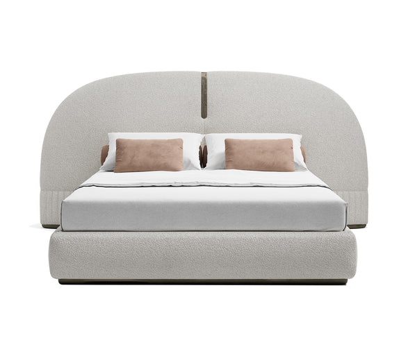 Half Moon Upholstered Bed Italian Design