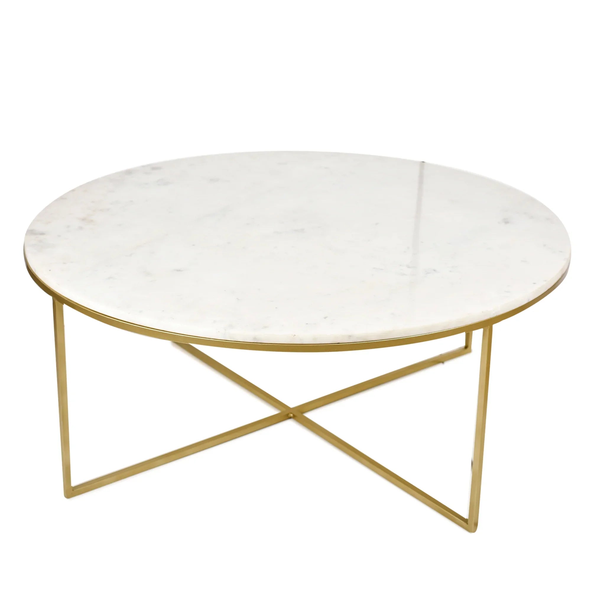 Vega Round Marble Coffee Table  | Center Table for Living Room | Tea Table
