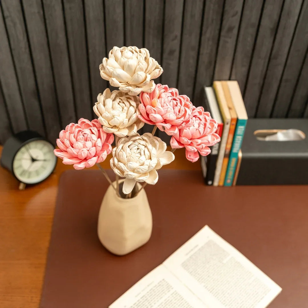 Twisted 8 Cm | Baby Pink and White