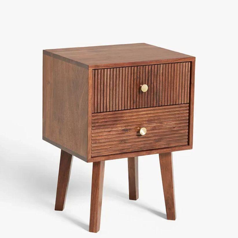 Hupp Bedside Table | Bedside Table with Drawer | Wooden Side Table for Living Room