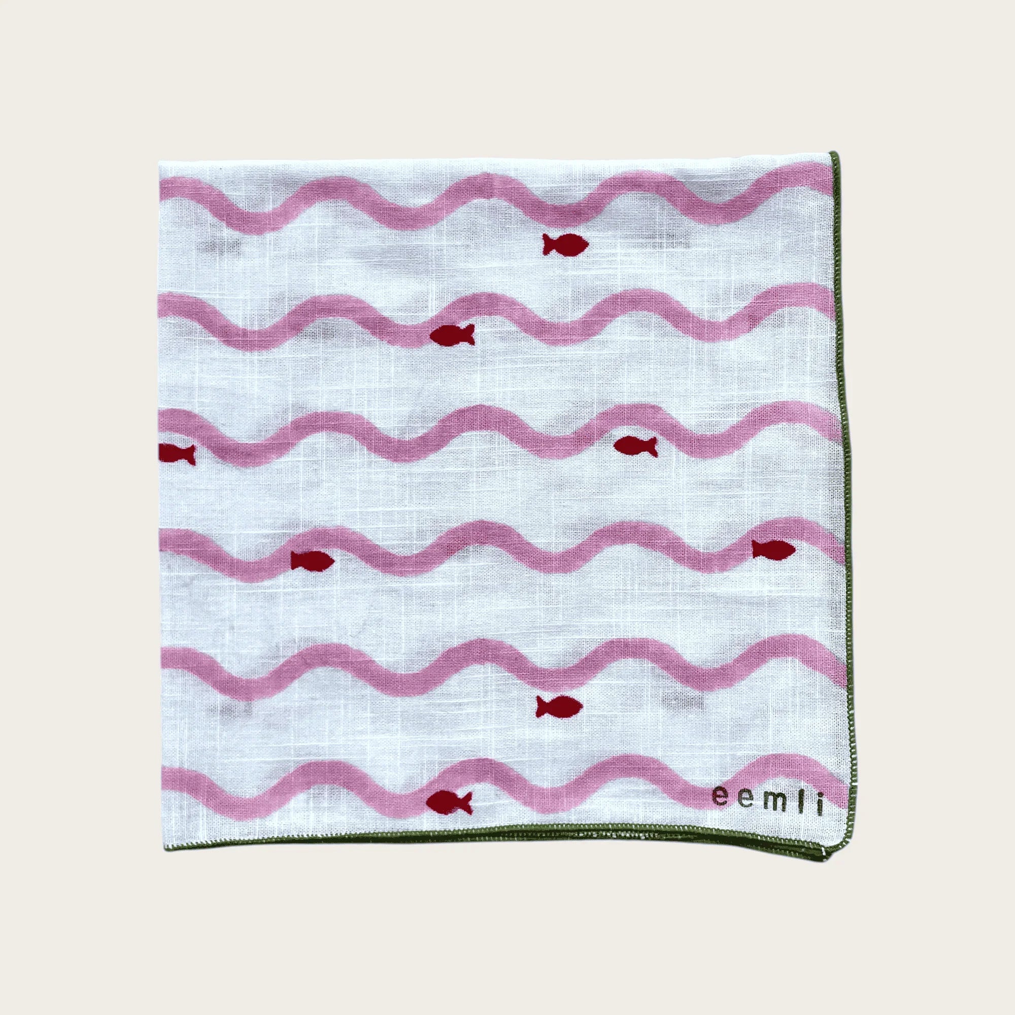 Dab Dab Fish | Napkin | Slub Cotton