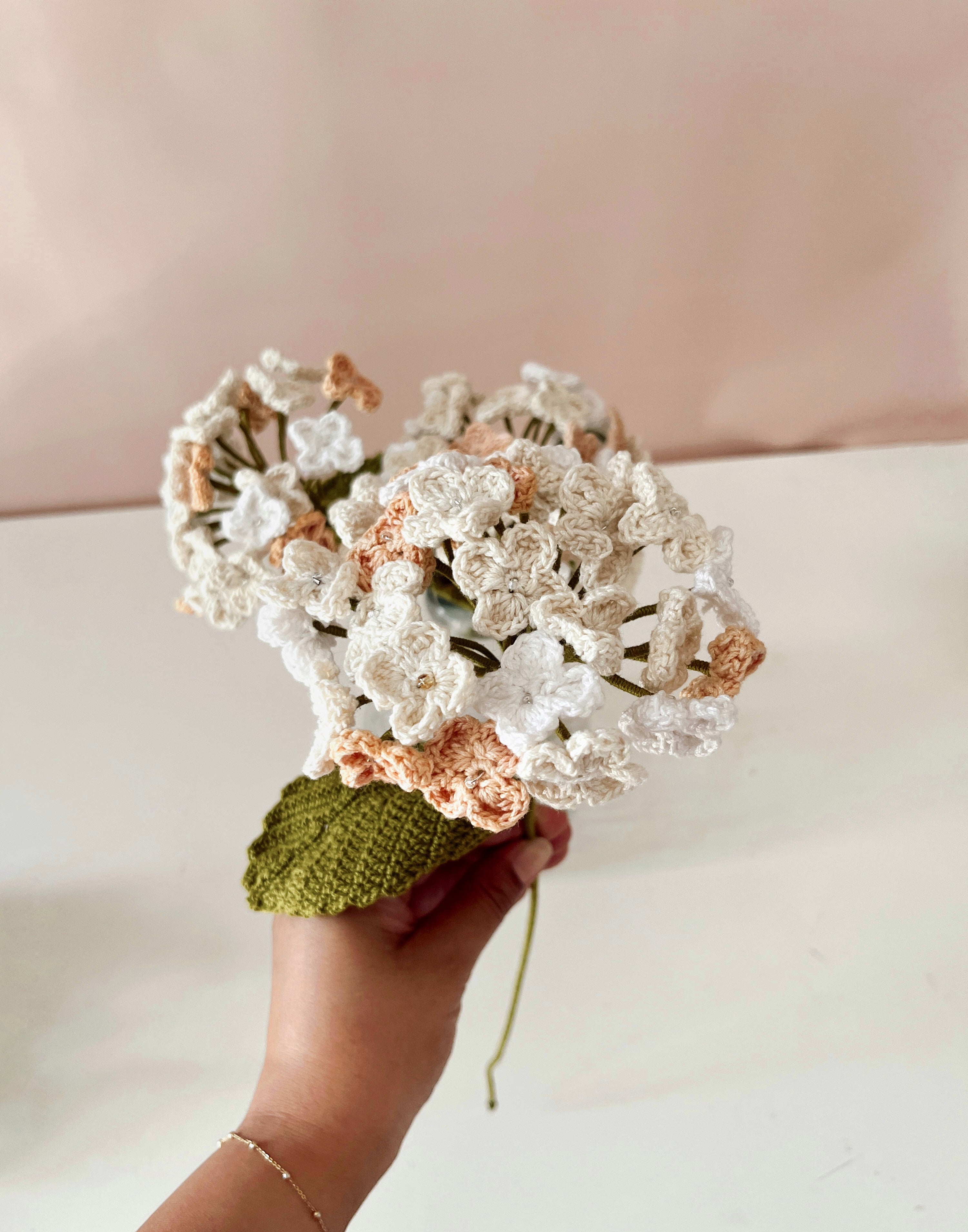 Crochet Hydrangea Flower Without Wrap