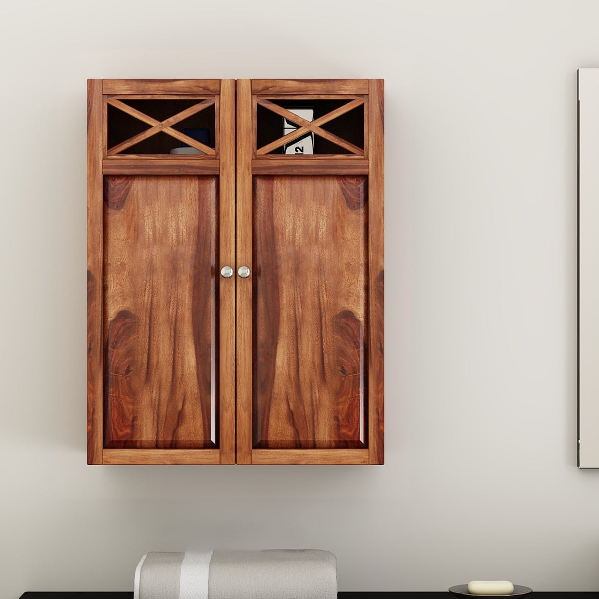 Mars Bathroom Rack | Sheesham Wood