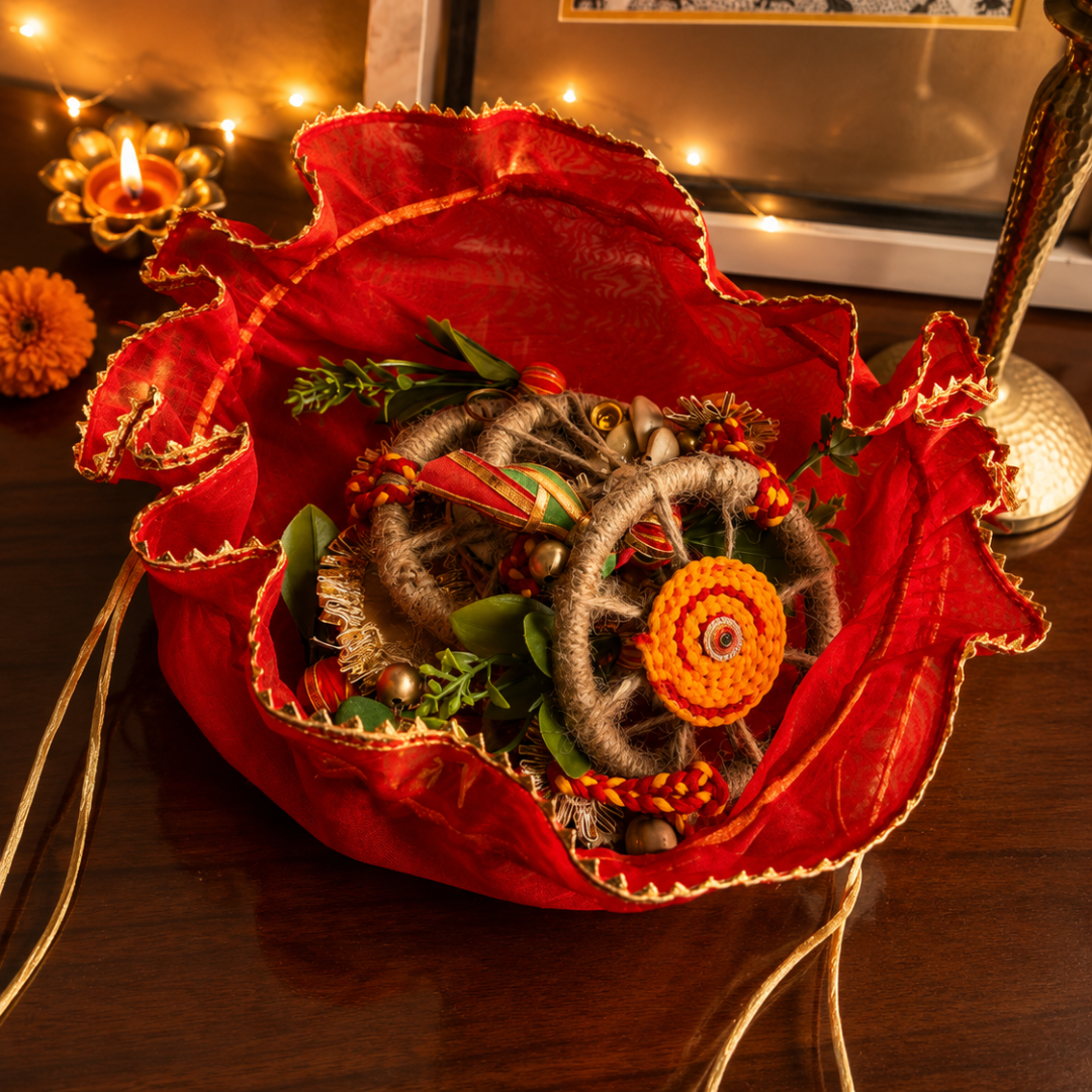Utsav Jute Net Festive Gift Basket