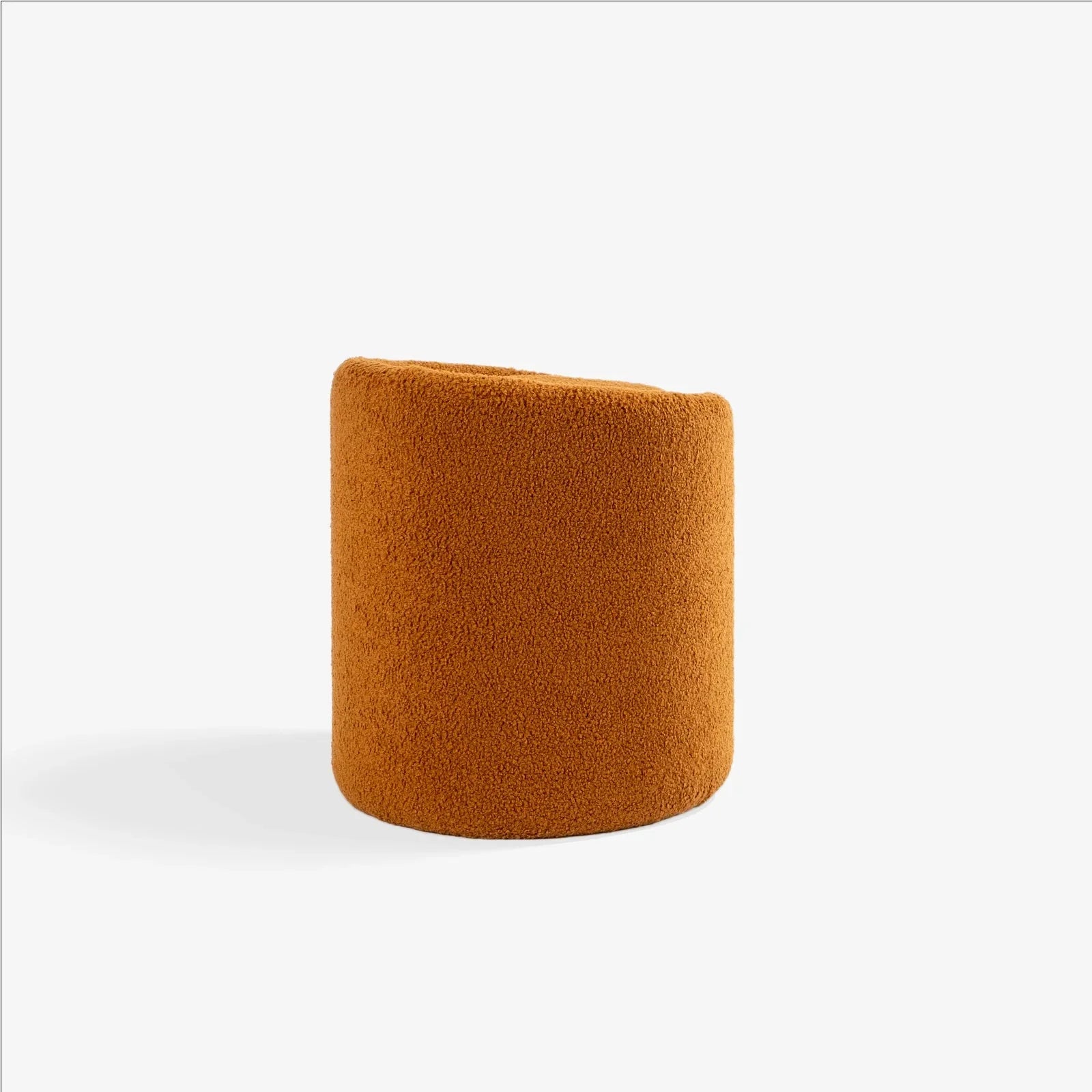 Serene Fabric Pouf | Upholstered Round Pouf for Living Room, Bedroom & Lounge Seating