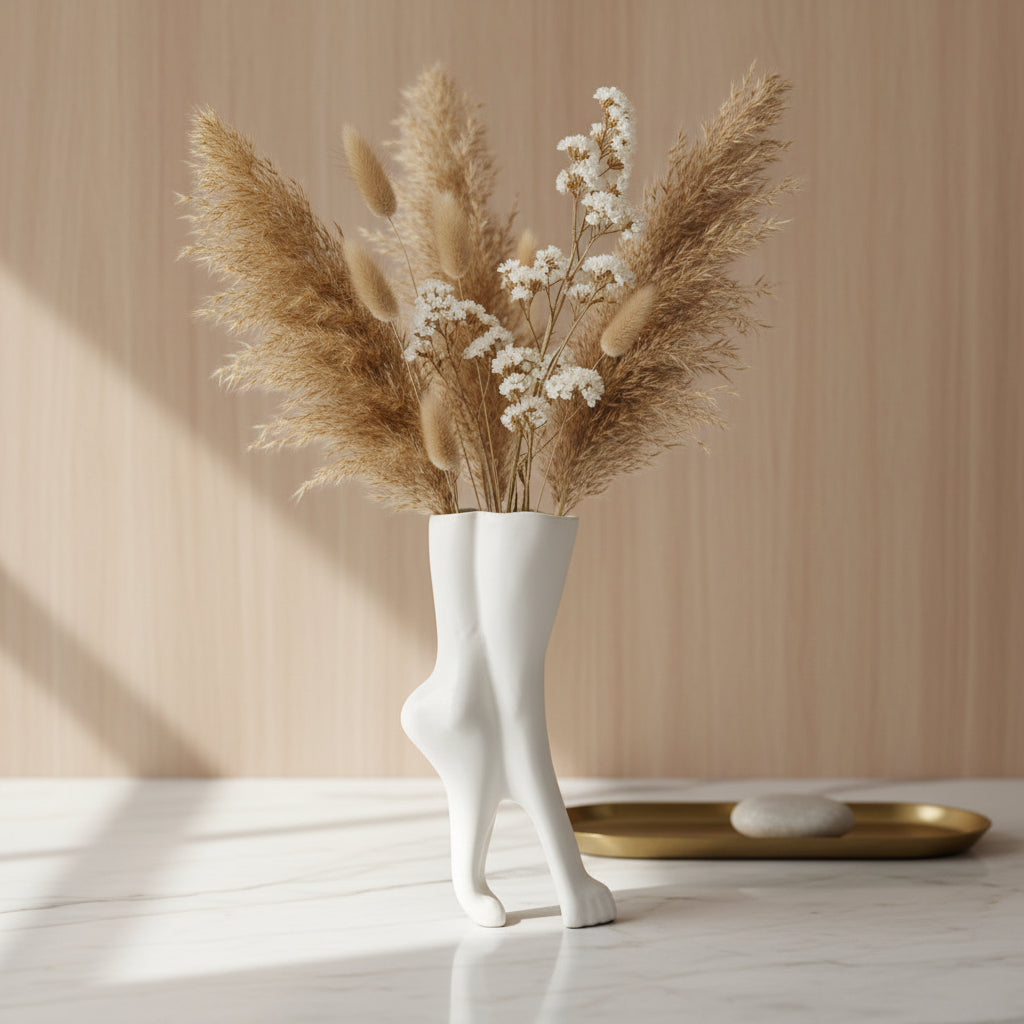 Alba White Vase