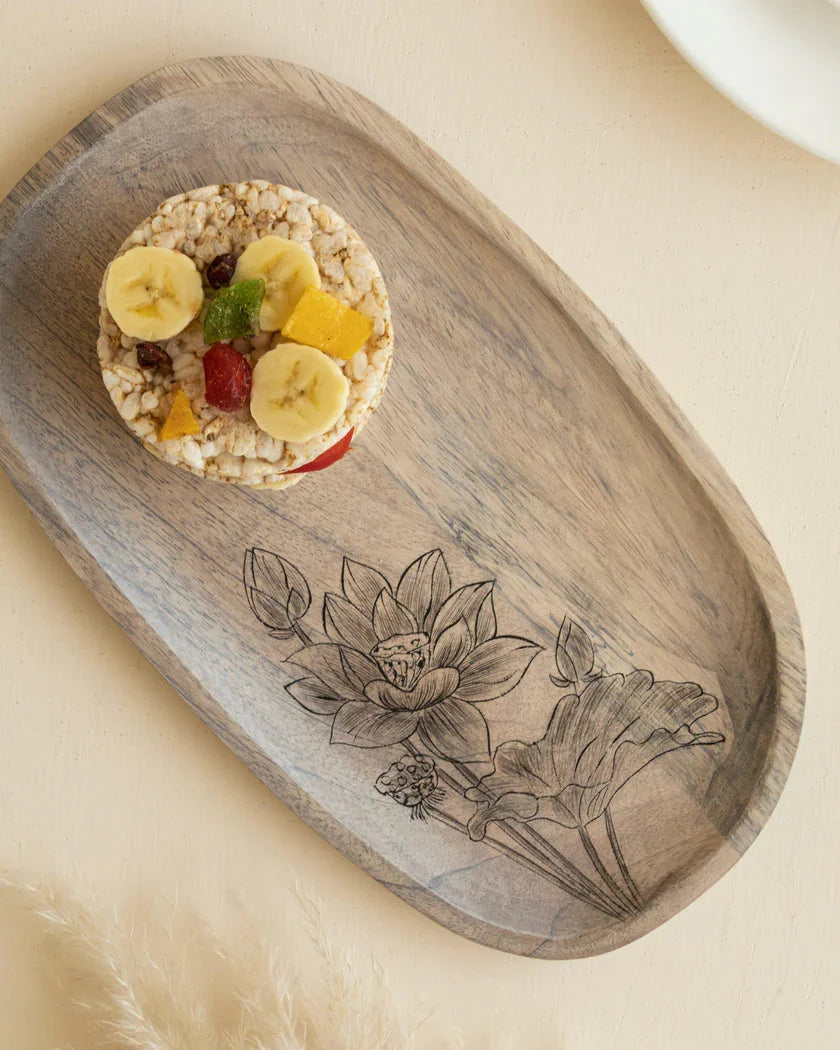 Eva Mango Wood Medium Platter