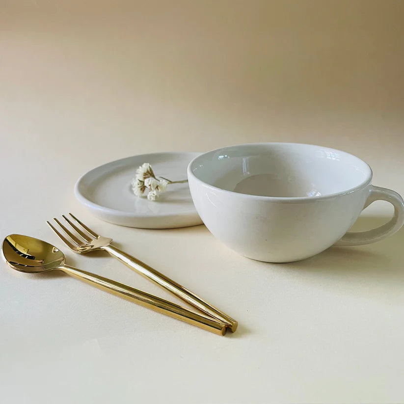 The Blanche Cappucino Cup & Saucer Set (240ml)