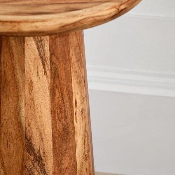 Tray Top Sheesham Wood End Table| Wooden Side Table for Living Room