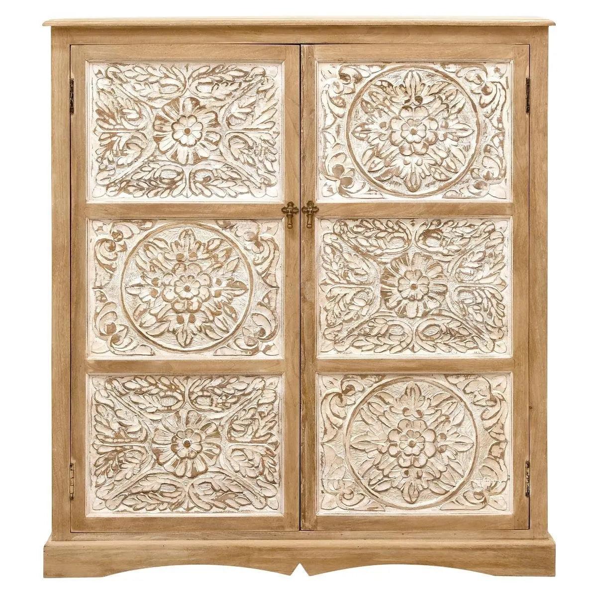 Monova Carved Wooden Cabinet
