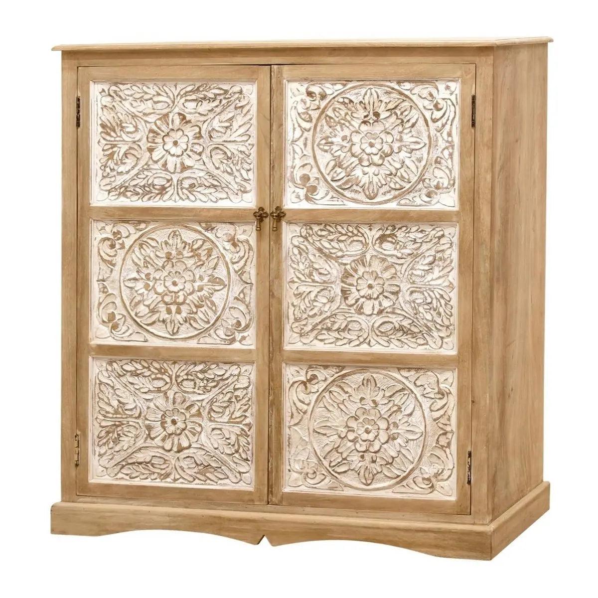 Monova Carved Wooden Cabinet
