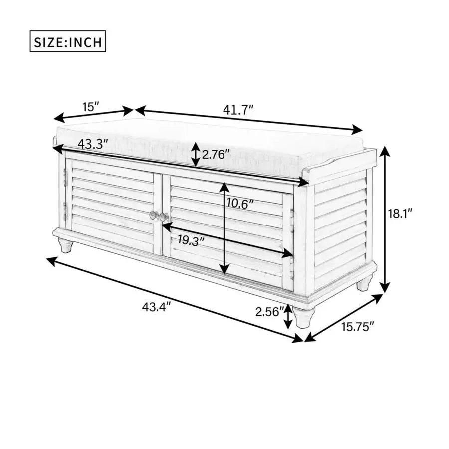 Rome Solid Wood With Shoe Storage