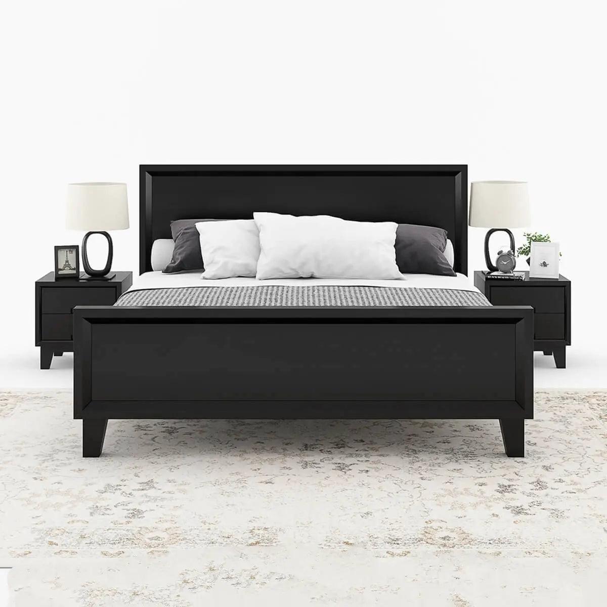 Harleen Solid Wood King Bed