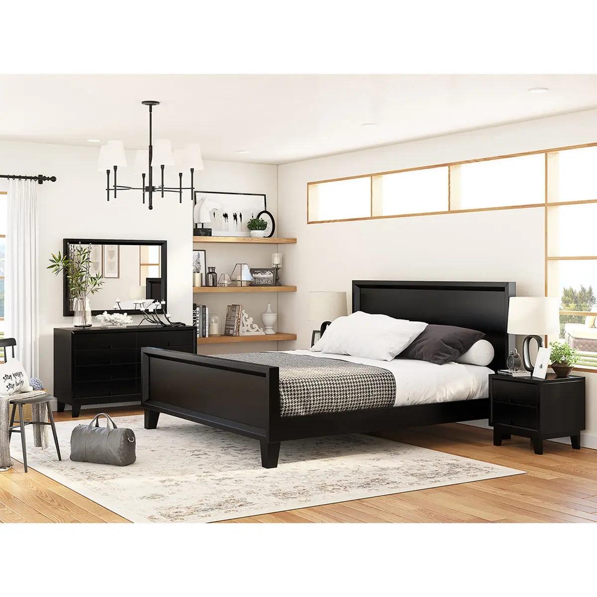 Harleen Solid Wood King Bed