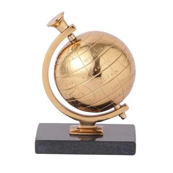 Miniature Metal Earth Gold with Black Marble Base