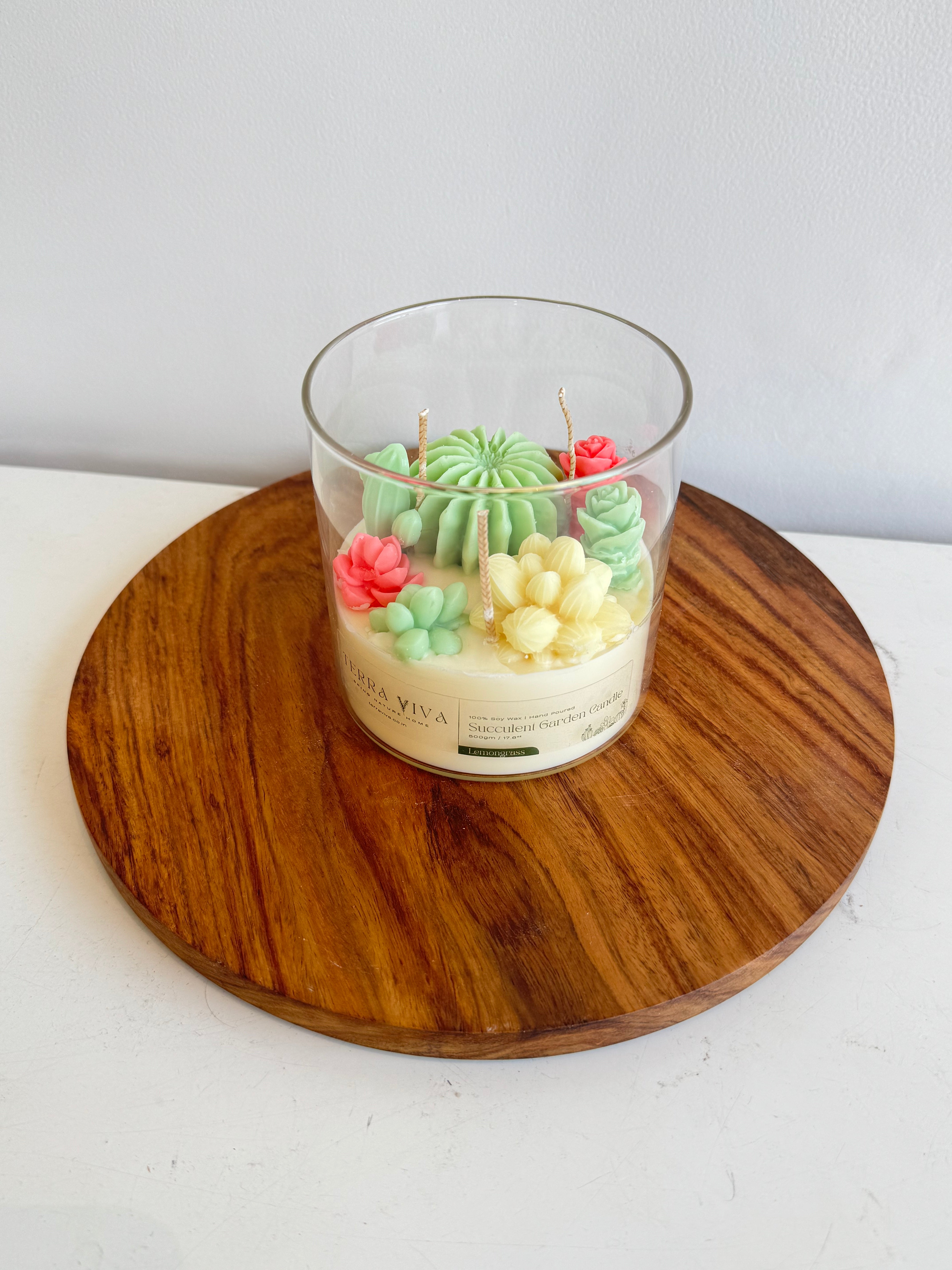 Succulent  Garden Candle