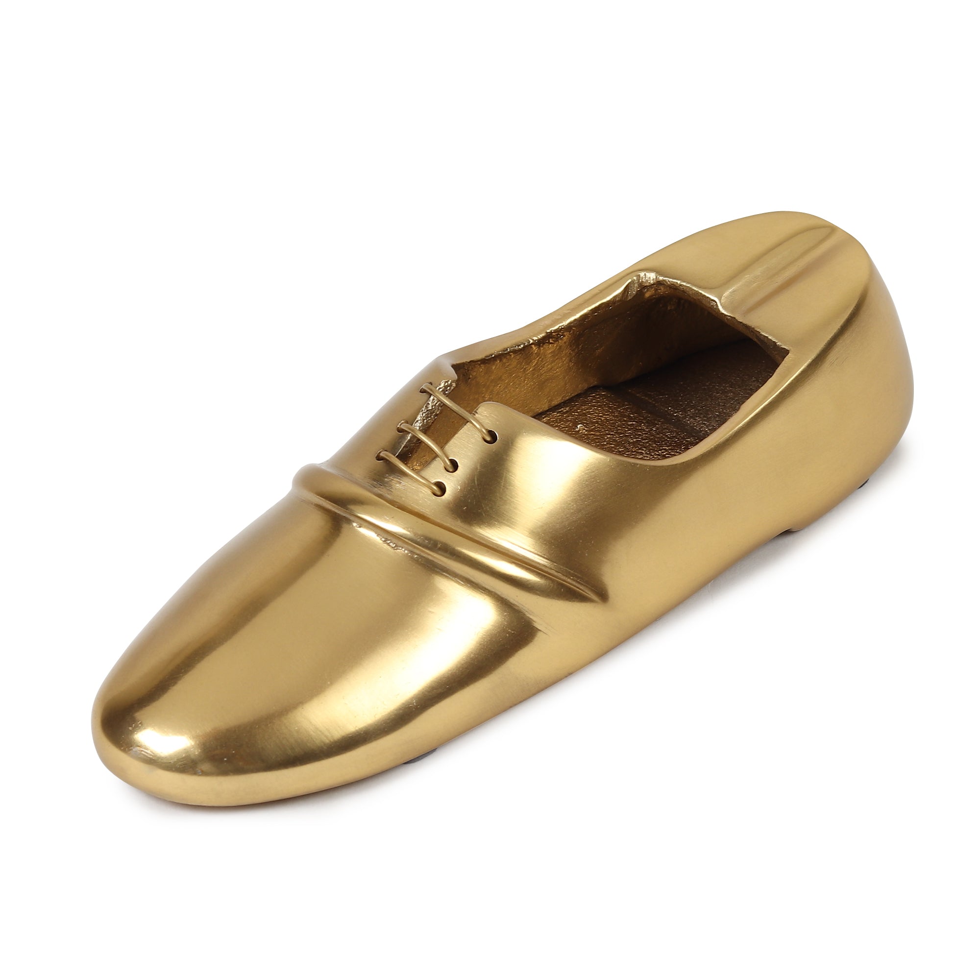Sole Aluminium Ashtray | Gold Decorative Ashtray & Tabletop Accent for Modern Home Décor