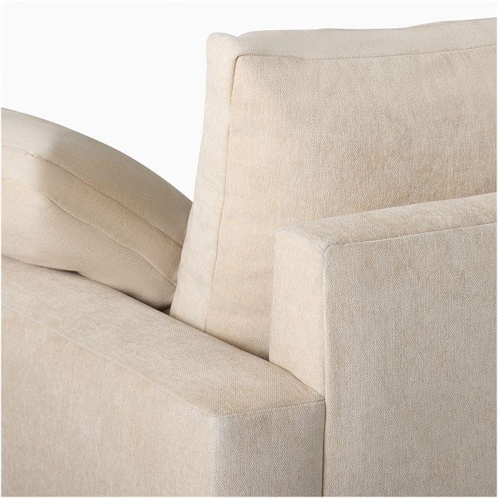 Bursa Loveseat | Sheesham Wood & Linen Fabric