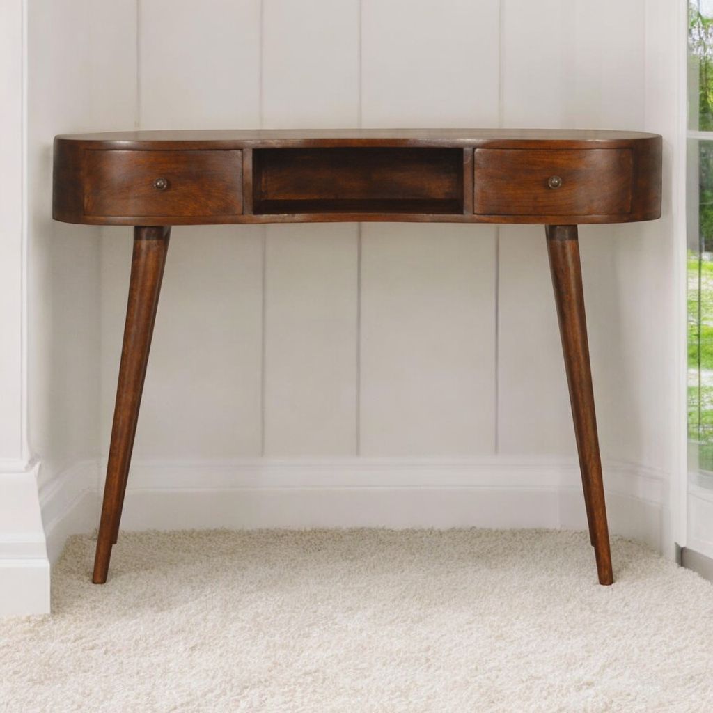 Chestnut Wave Writing Desk