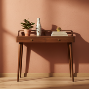 Elevated Chestnut Console Table