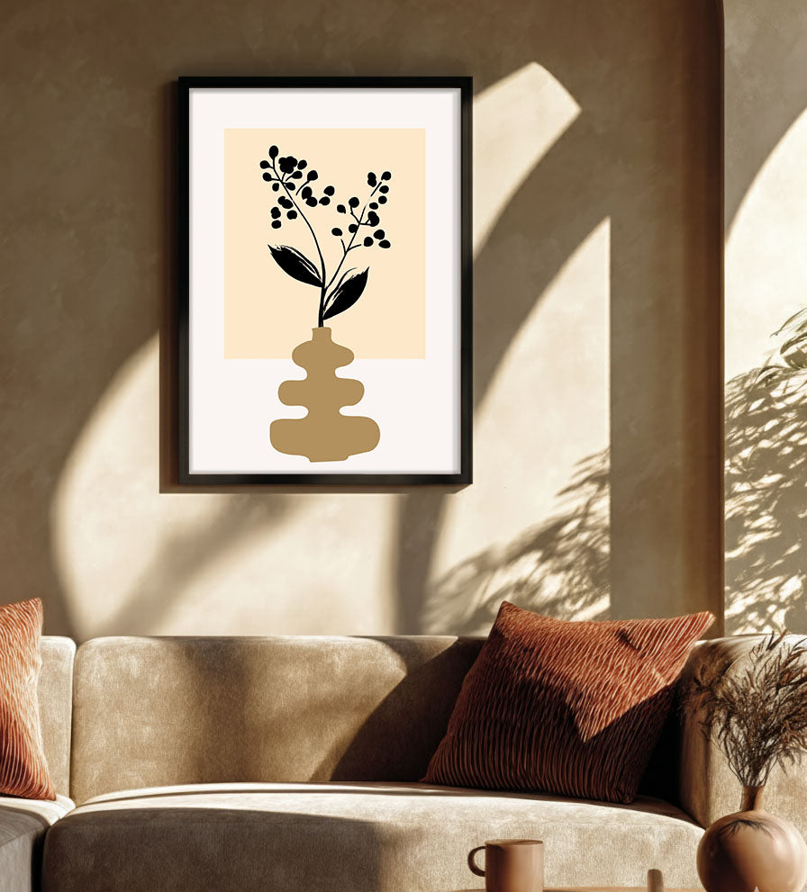 Vase Floral Wall Painting