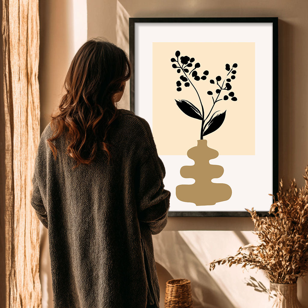 Vase Floral Wall Painting