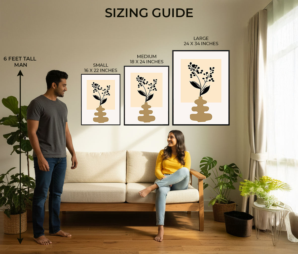 Vase Floral Wall Painting