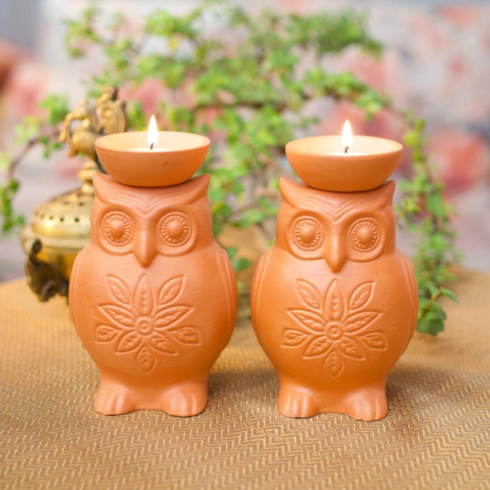 Owl Candle