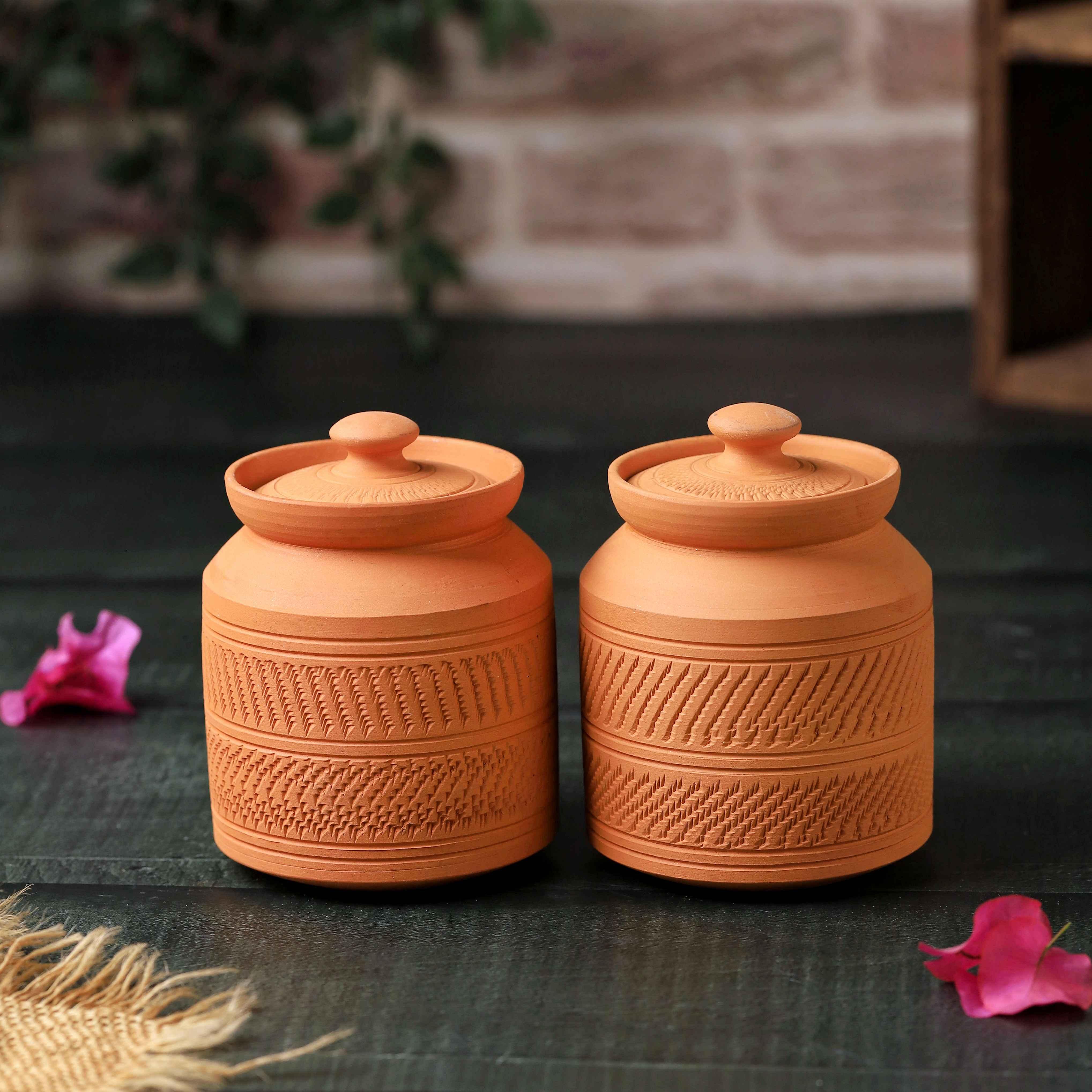 Terracotta Nawabi Sugar Pot