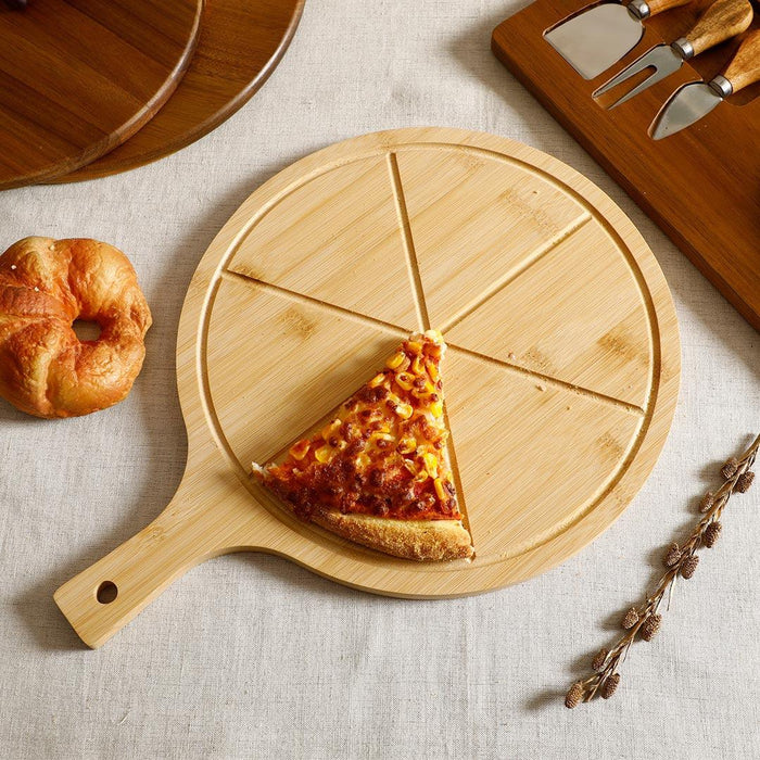 Zimri Bamboo Pizza Board With Knife