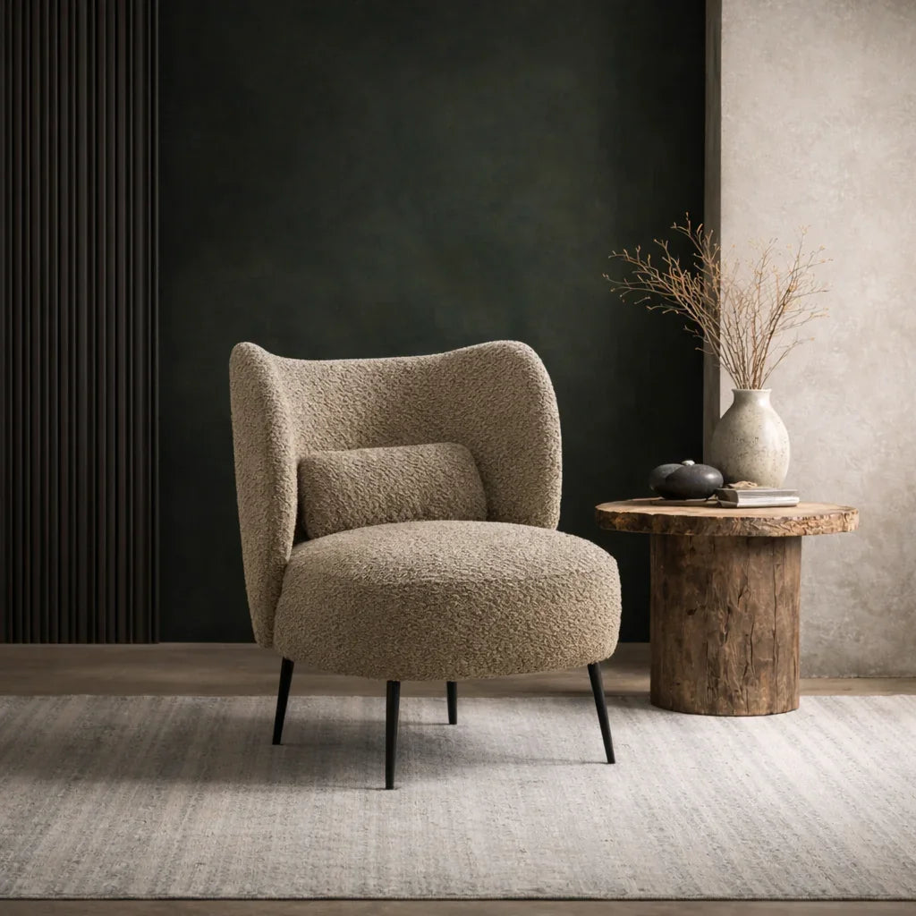 Collin Accent Chair | Wooden Frame