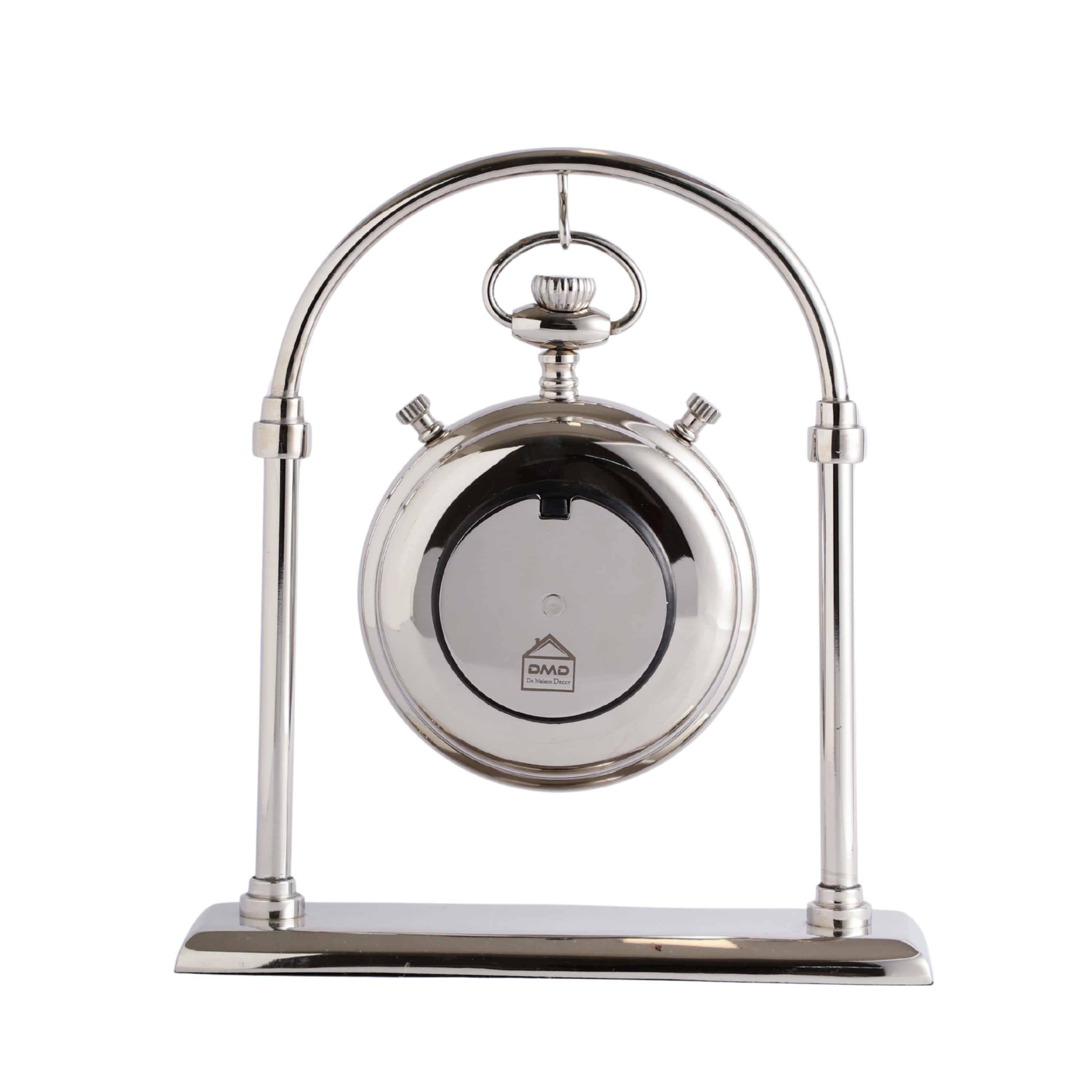 Archway Timepiece Silver Table Clock