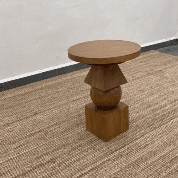 Totem Side Table | Solid Ash Wood