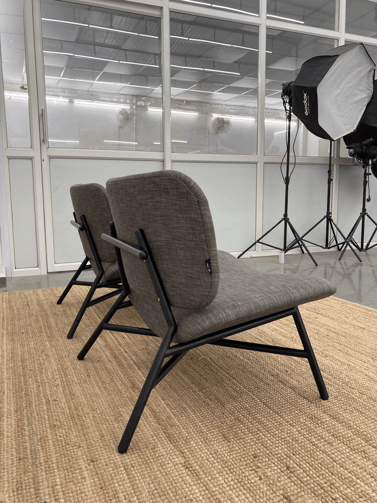 Madis Armchair | Fabric Upholstery, Metal