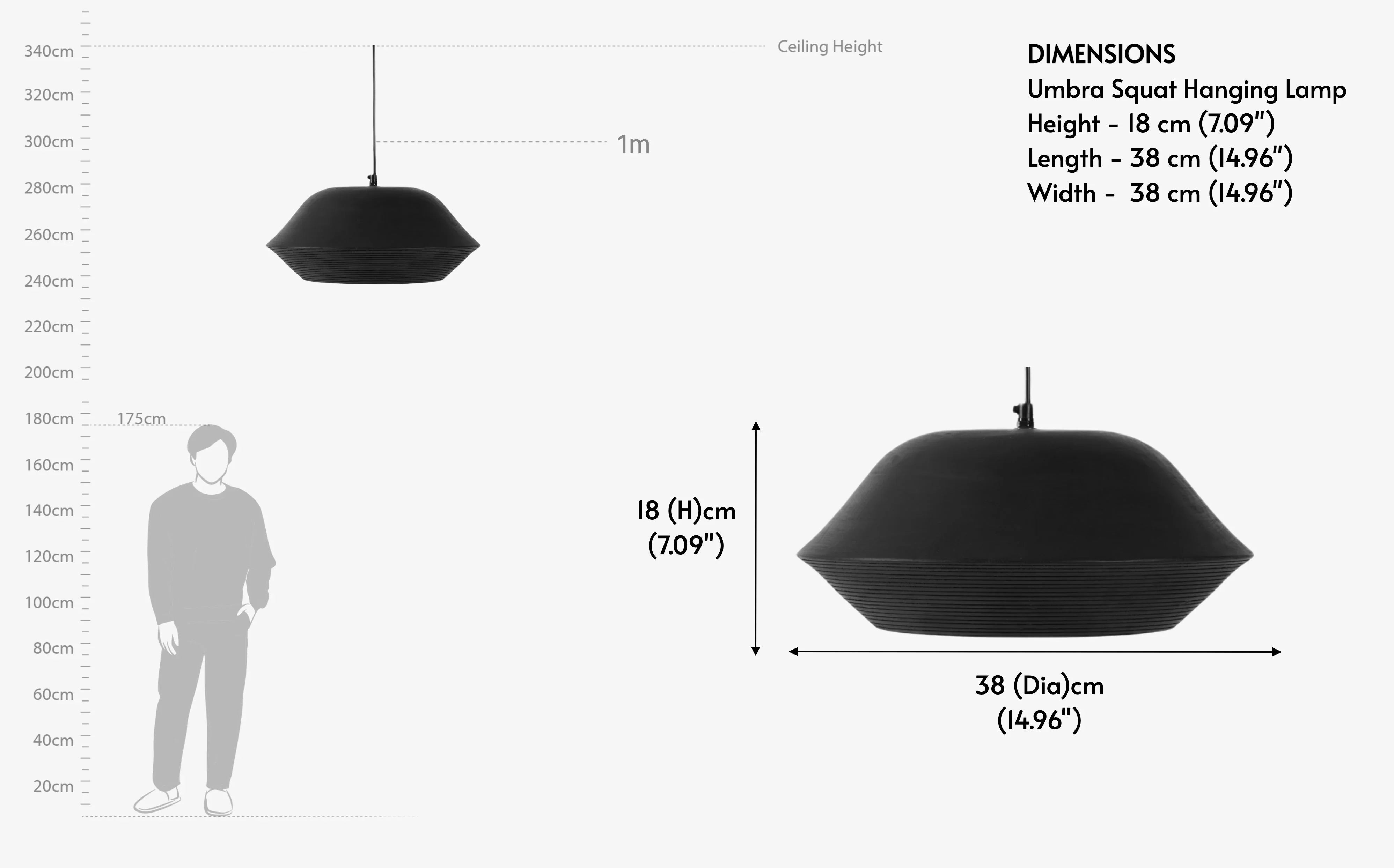 Umbra Squat Hanging Lamp