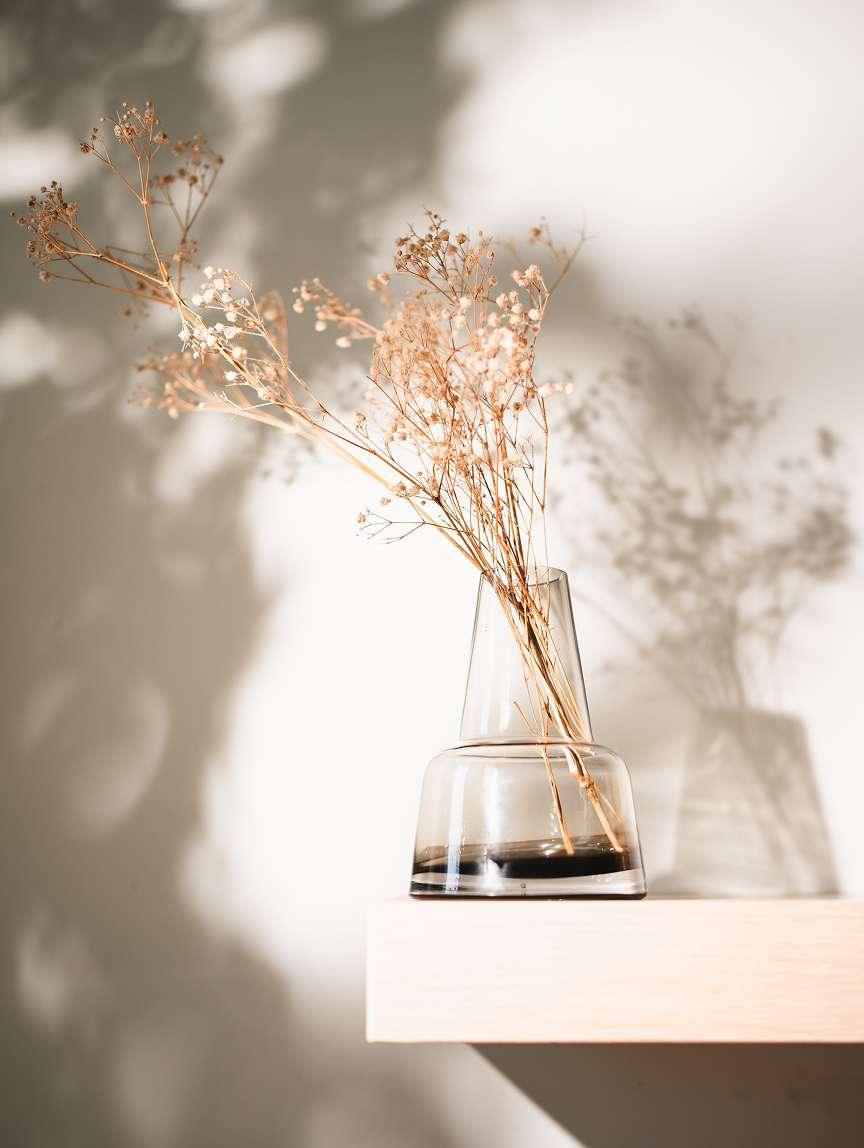 Pitcher Glass Vase | Transparent Flower Vase for Living Room | Modern Flower Pot for Home Decor & Centerpiece