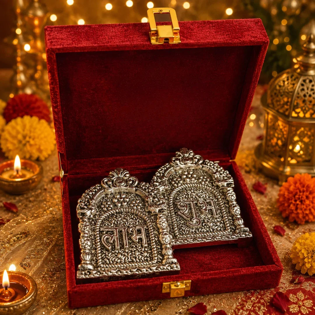 Shubh Aarambh Golden & White Festive Gift Basket