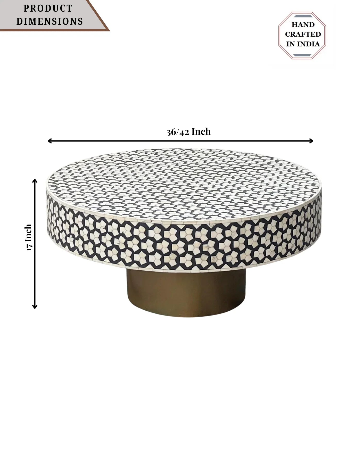 Inlay Round Coffee Table -Targua