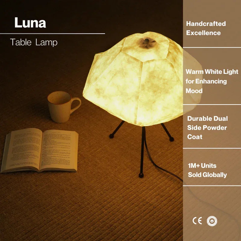 Luna Home Decor Table lamp |  Moon-Inspired Night Lamp for Bedroom