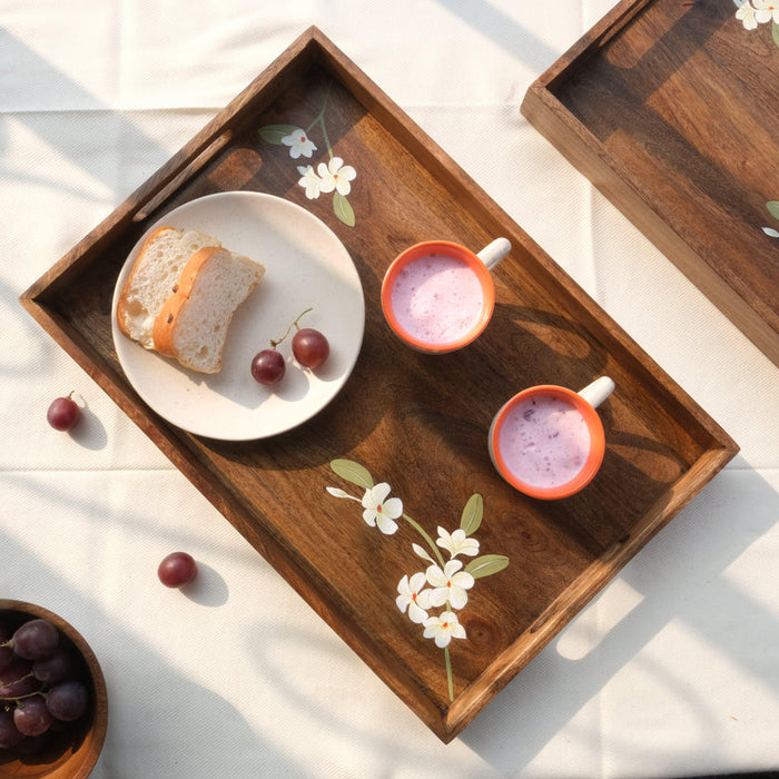 Bella Mango Wood Trays (Set of 2)