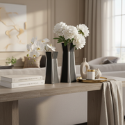 Black Nordic Flower Vase Large