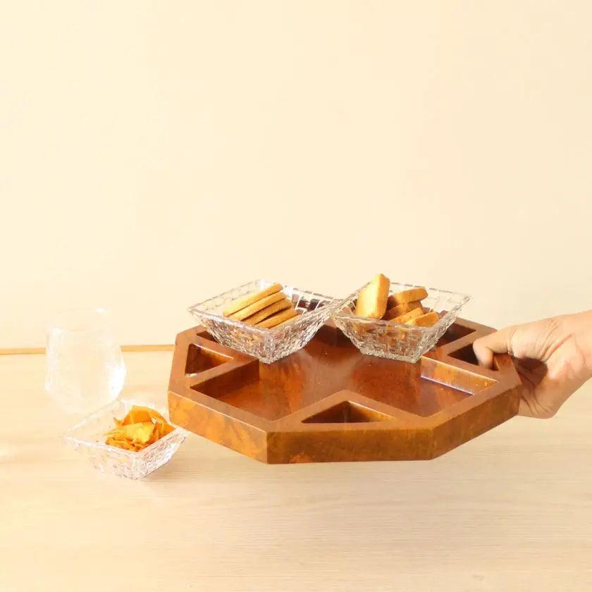 Octagonal Platter 2.0 |  Mango Wood