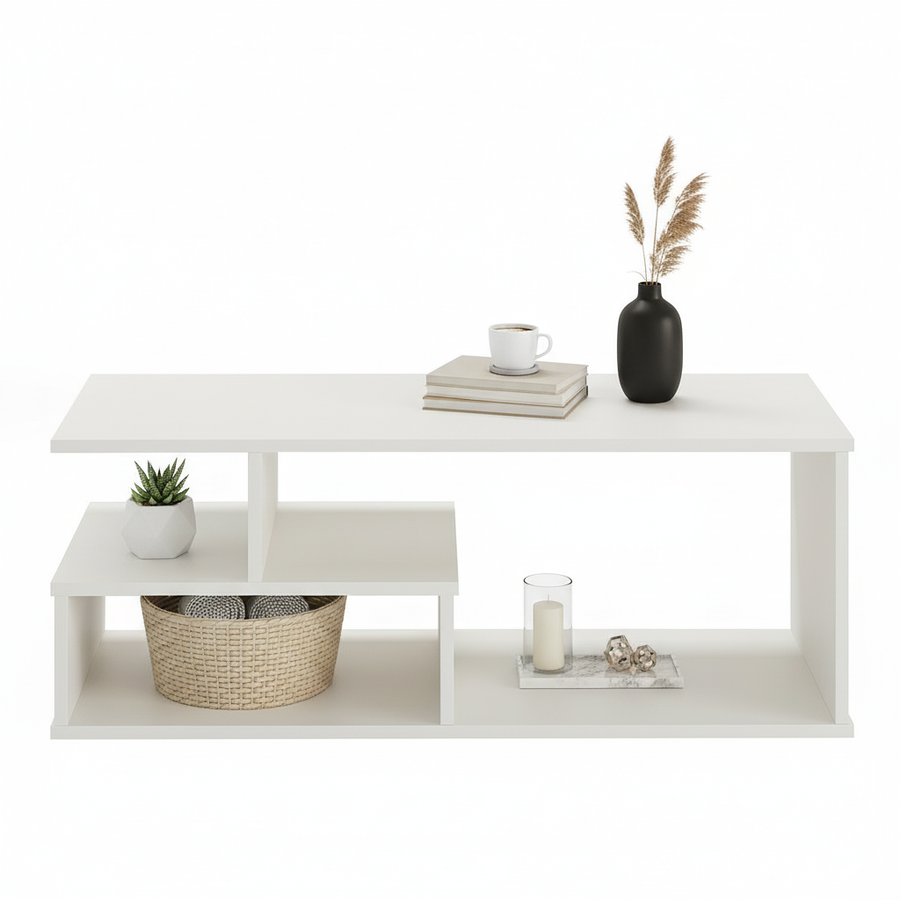 Coffee Table for Living Room with Storage Shelf - Witely